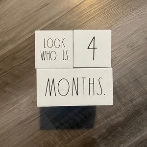 Rae Dunn Baby Milestone Blocks